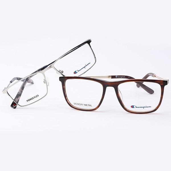 What materials are glasses frames made of?