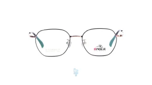 فریم عینک طبی Eagle زنانه با شکل چند ضلعی به رنگ مشکی و کد EG-S2042