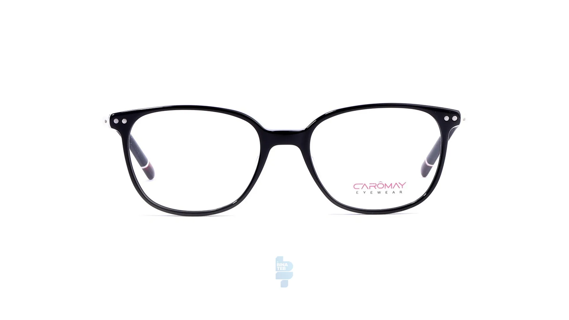 فریم عینک طبی Caromay بچه گانه با شکل مستطیل به رنگ مشکی و کد C-12637W