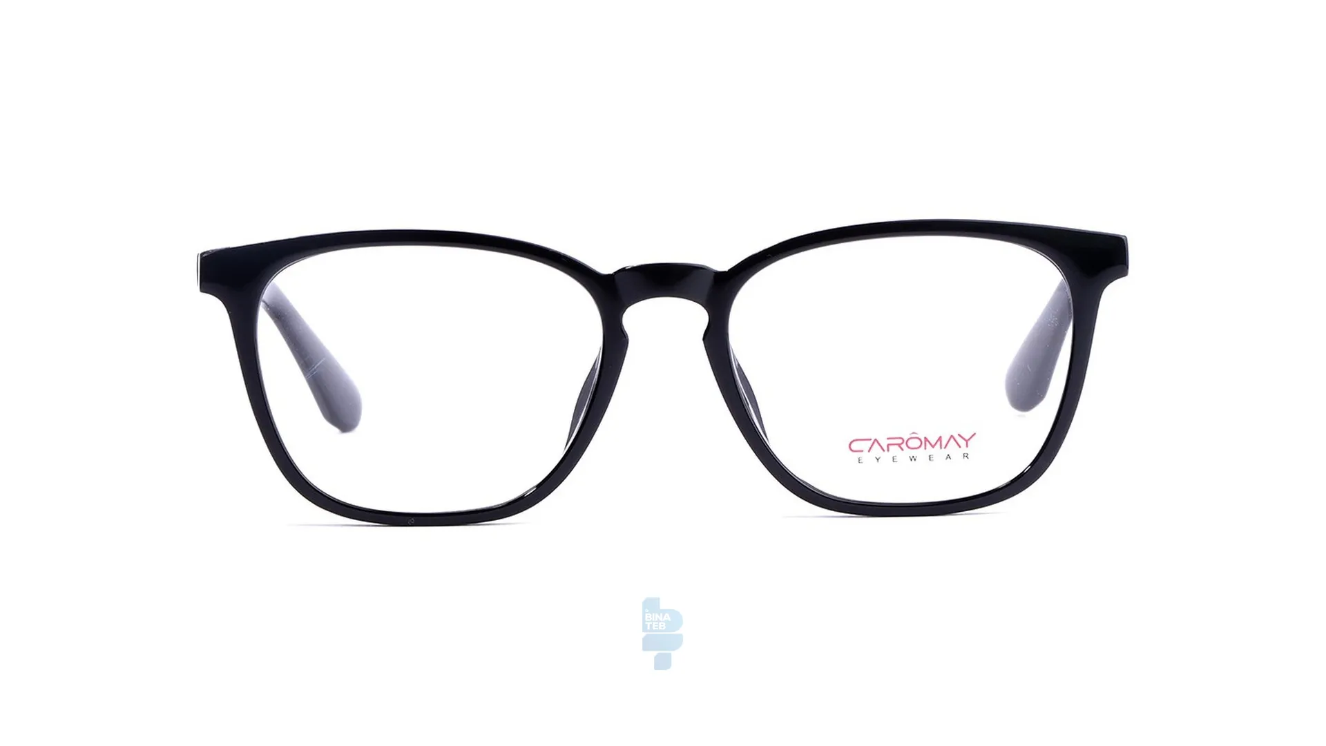 فریم عینک طبی Caromay زنانه با شکل مستطیل به رنگ مشکی و کد C-16020