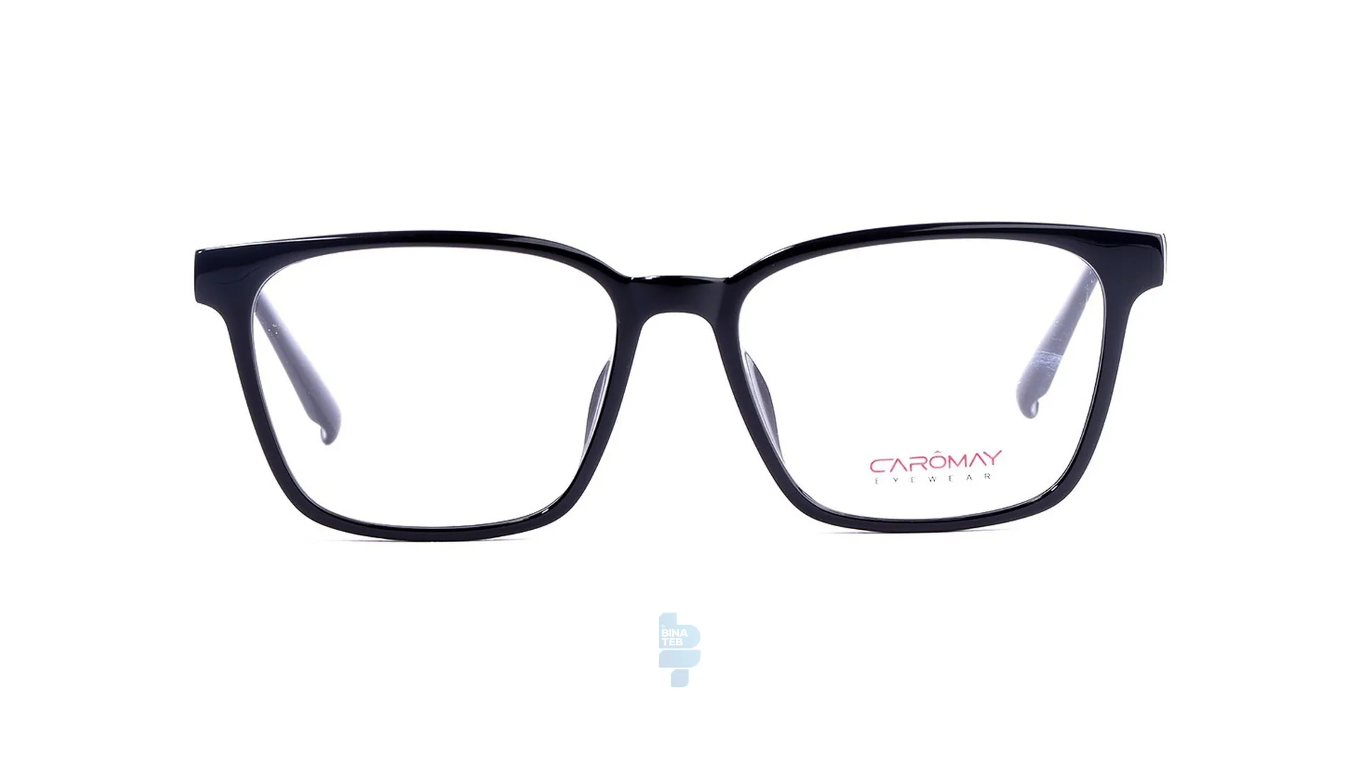 فریم عینک طبی Caromay مردانه با شکل مستطیل به رنگ مشکی و کد C-16017