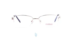 فریم عینک طبی Caromay زنانه با شکل مستطیل به رنگ طلایی و کد C-LC125