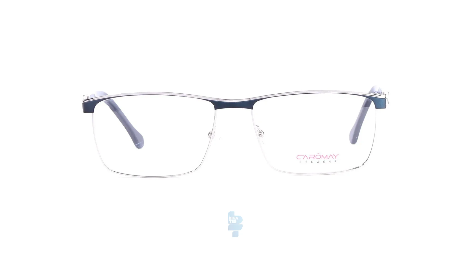 فریم عینک طبی Caromay مردانه با شکل مستطیل به رنگ آبی و کد C-LC164F