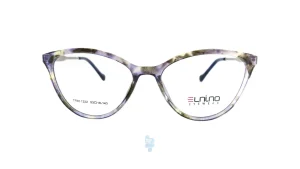 فریم عینک طبی Elnino زنانه با شکل گوشه دار به رنگ بنفش و کد E-1222
