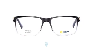 فریم عینک طبی STILO مردانه با شکل مستطیل به رنگ مشکی و کد ST-025