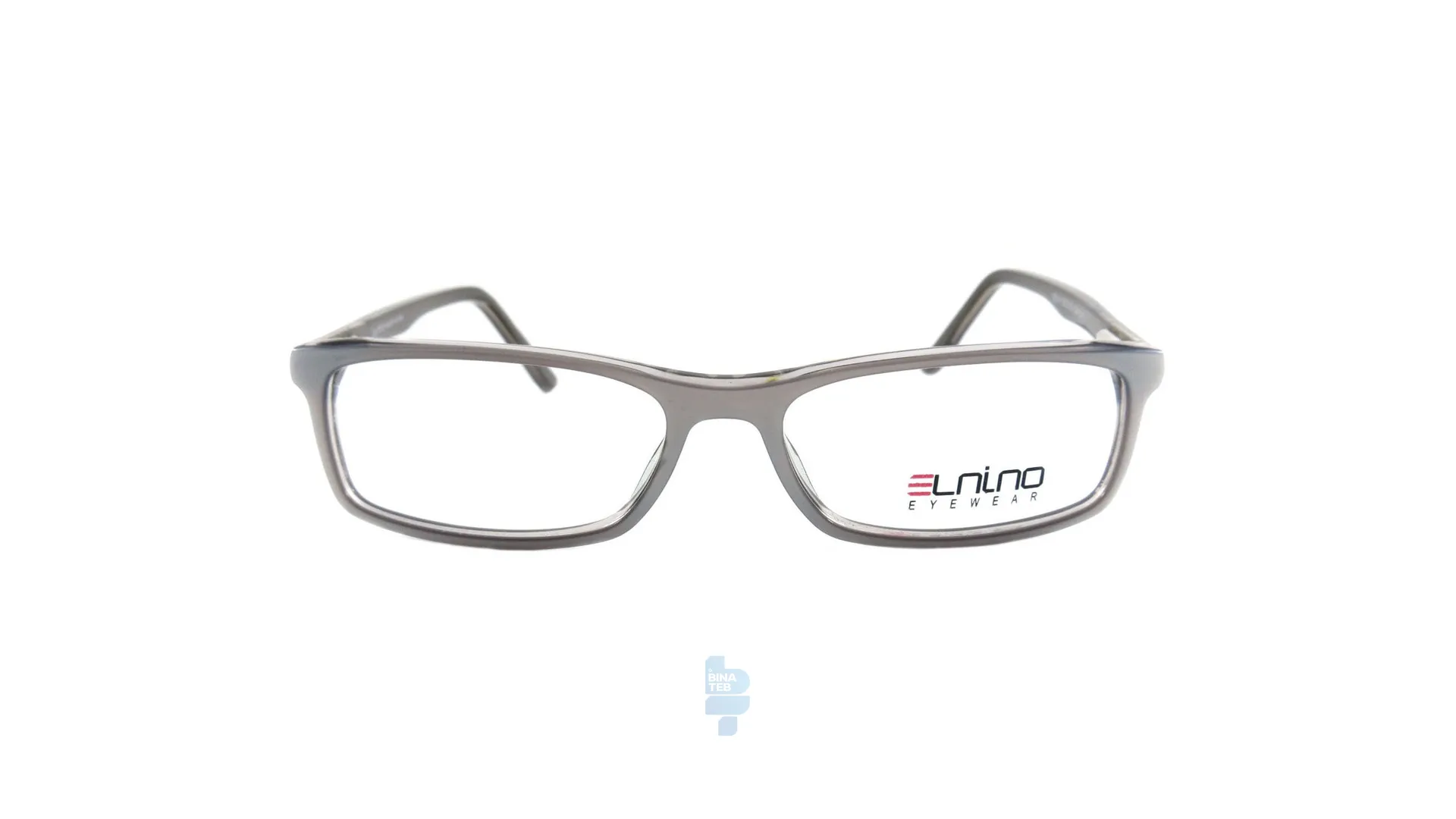 فریم عینک طبی Elnino بچه گانه با شکل مستطیل به رنگ نوک مدادی و کد E-15214