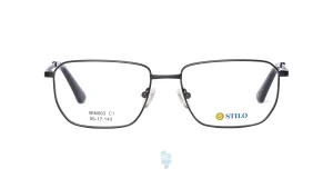 فریم عینک طبی STILO مردانه با شکل مستطیل به رنگ مشکی و کد ST-003