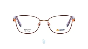 فریم عینک طبی STILO زنانه با شکل مستطیل به رنگ قهوه ای و کد ST-020