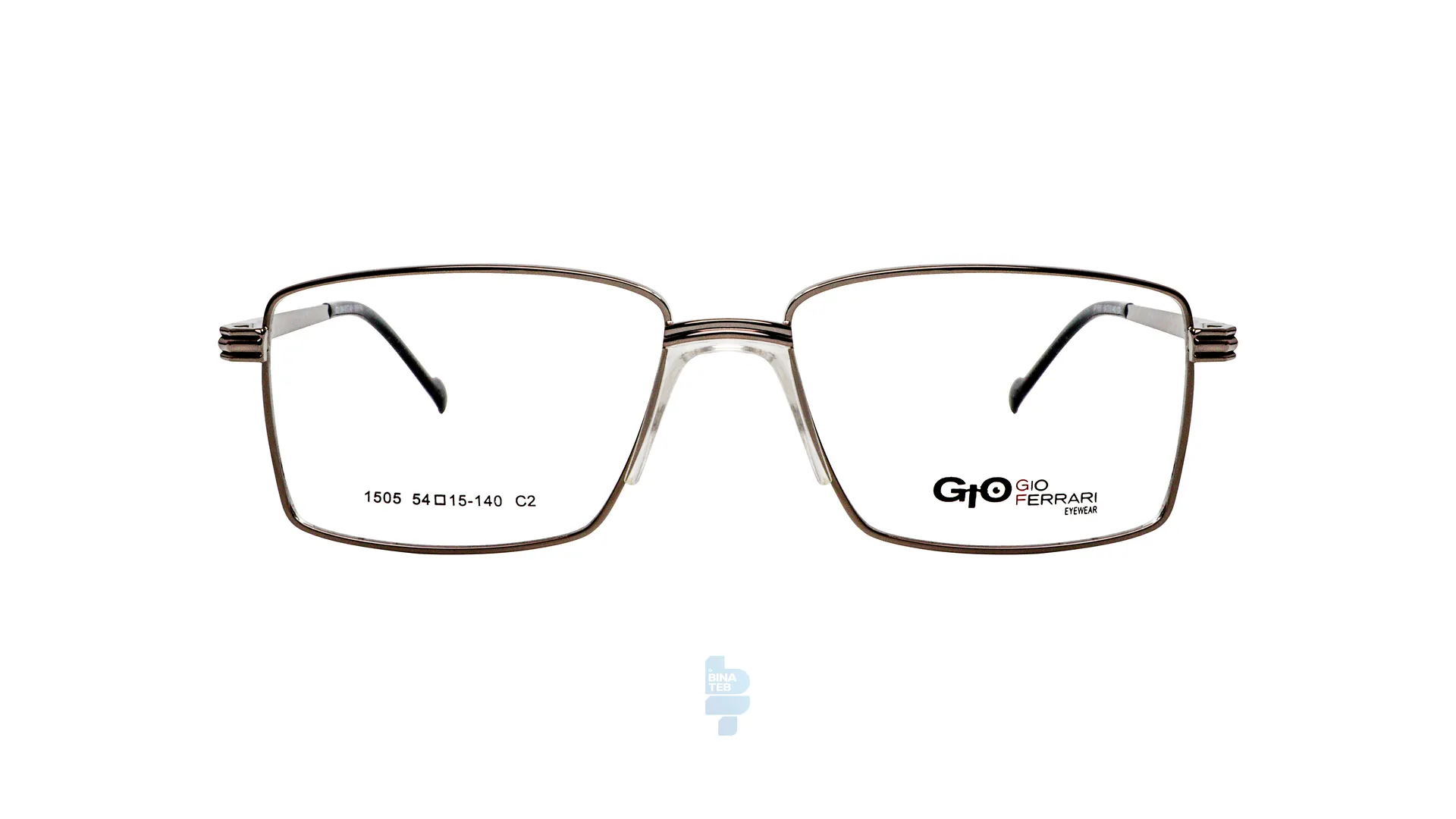11623-1 فریم عینک طبی Gioferrari مردانه با شکل مستطیل به رنگ نوک مدادی و کد G-IP1505