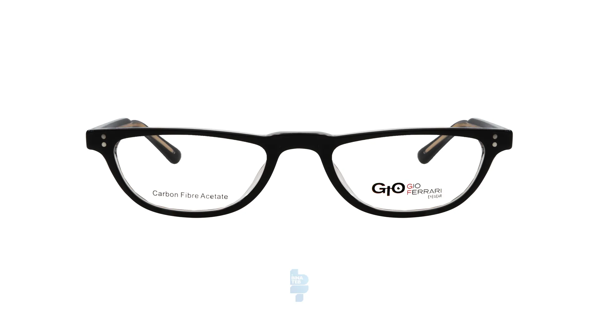 11768-1 فریم عینک طبی Gioferrari زنانه با شکل مستطیل به رنگ مشکی و کد G-HA9909