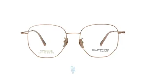 فریم عینک طبی Sun fire مردانه با شکل مستطیل به رنگ طلایی و کد SF-21517