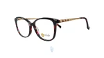 فریم عینک طبی STILO زنانه با شکل گوشه دار به رنگ مشکی و کد ST-YHD8254