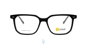 فریم عینک طبی STILO مردانه با شکل مستطیل به رنگ مشکی و کد ST-YHD8169