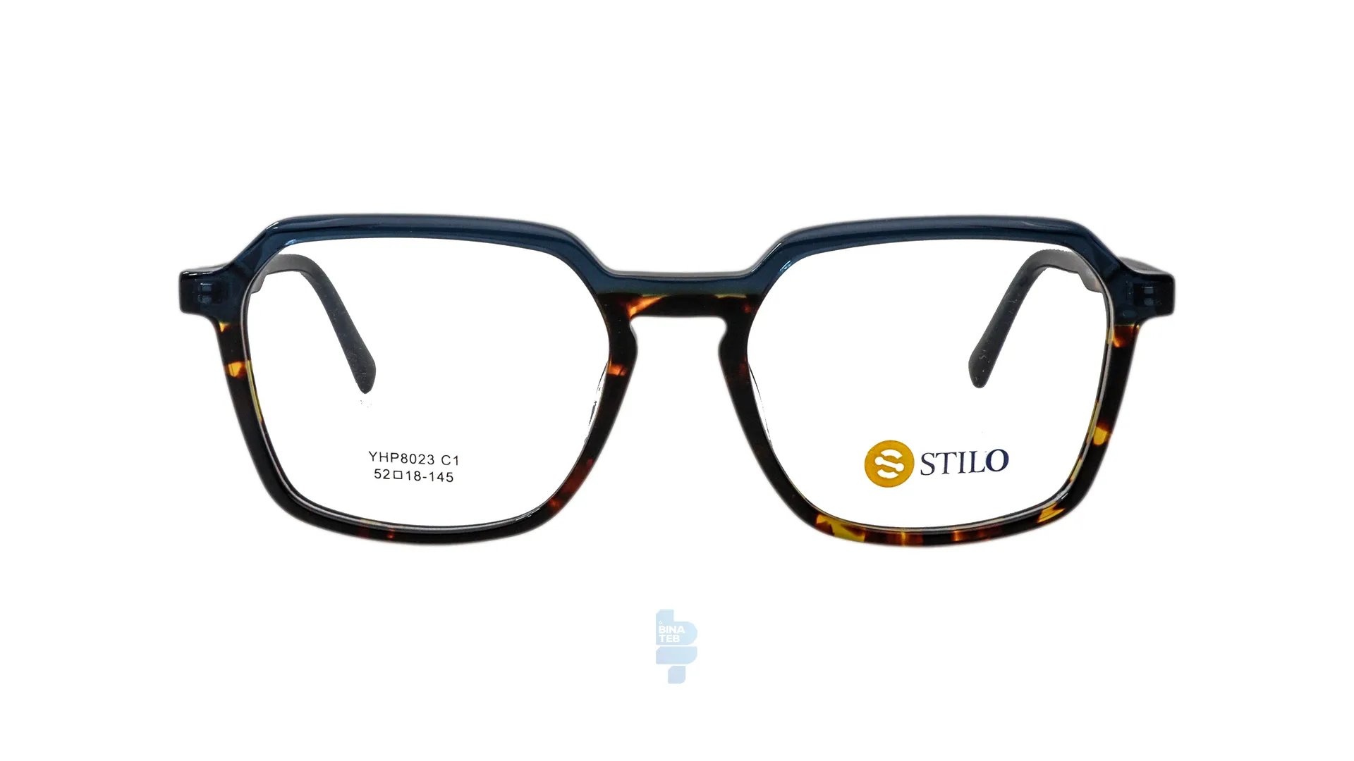 11902-1 فریم عینک طبی STILO مردانه با شکل چند ضلعی به رنگ سبز و کد ST-YHP8023