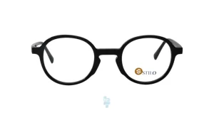 فریم عینک طبی STILO مردانه با شکل گرد به رنگ مشکی و کد ST-YHB8048