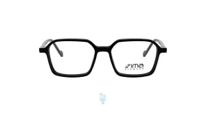فریم عینک طبی Simaa بچه گانه با شکل چند ضلعی به رنگ مشکی و کد S-BA8012