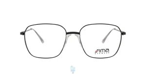 فریم عینک طبی Simaa مردانه با شکل گرد به رنگ مشکی و کد S-62208