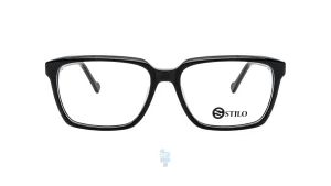 فریم عینک طبی STILO زنانه با شکل مستطیل به رنگ مشکی و کد ST-MS8383