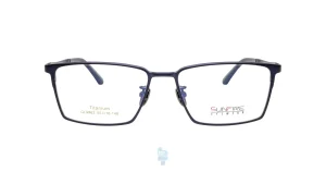 فریم عینک طبی Sun fire مردانه با شکل مستطیل به رنگ آبی و کد SF-9862