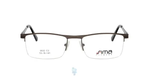فریم عینک طبی Simaa مردانه با شکل مستطیل به رنگ نوک مدادی و کد S-9002