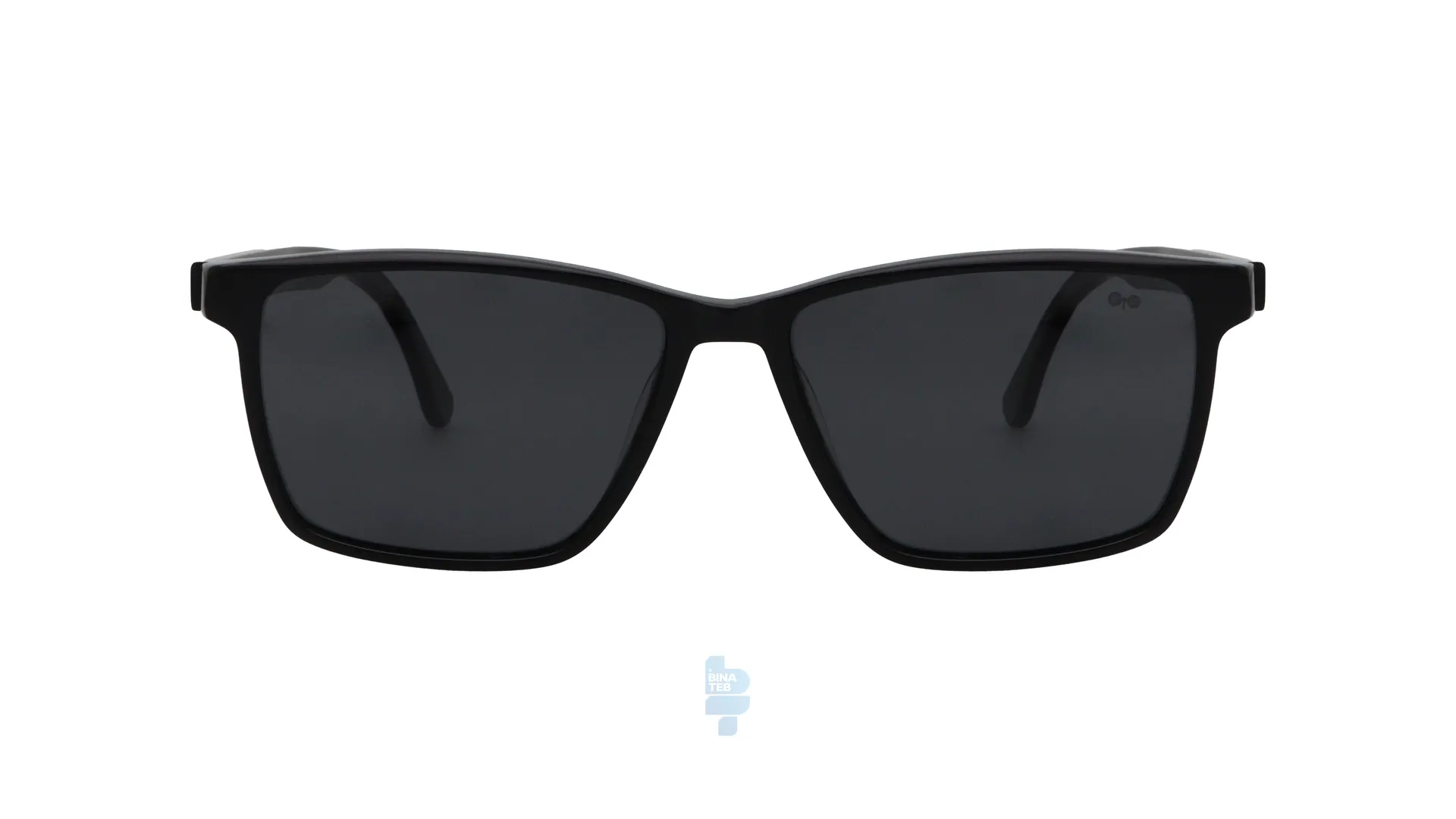 12567-1 فریم عینک آفتابی Gioferrari مردانه با شکل مستطیل به رنگ مشکی و کد G-SS1710