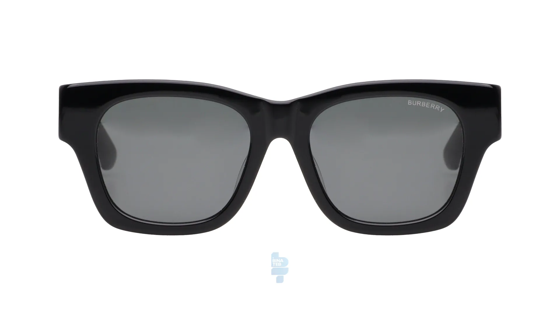 فریم عینک آفتابی BURBERRY زنانه با شکل مستطیل به رنگ مشکی و کد BE-4424