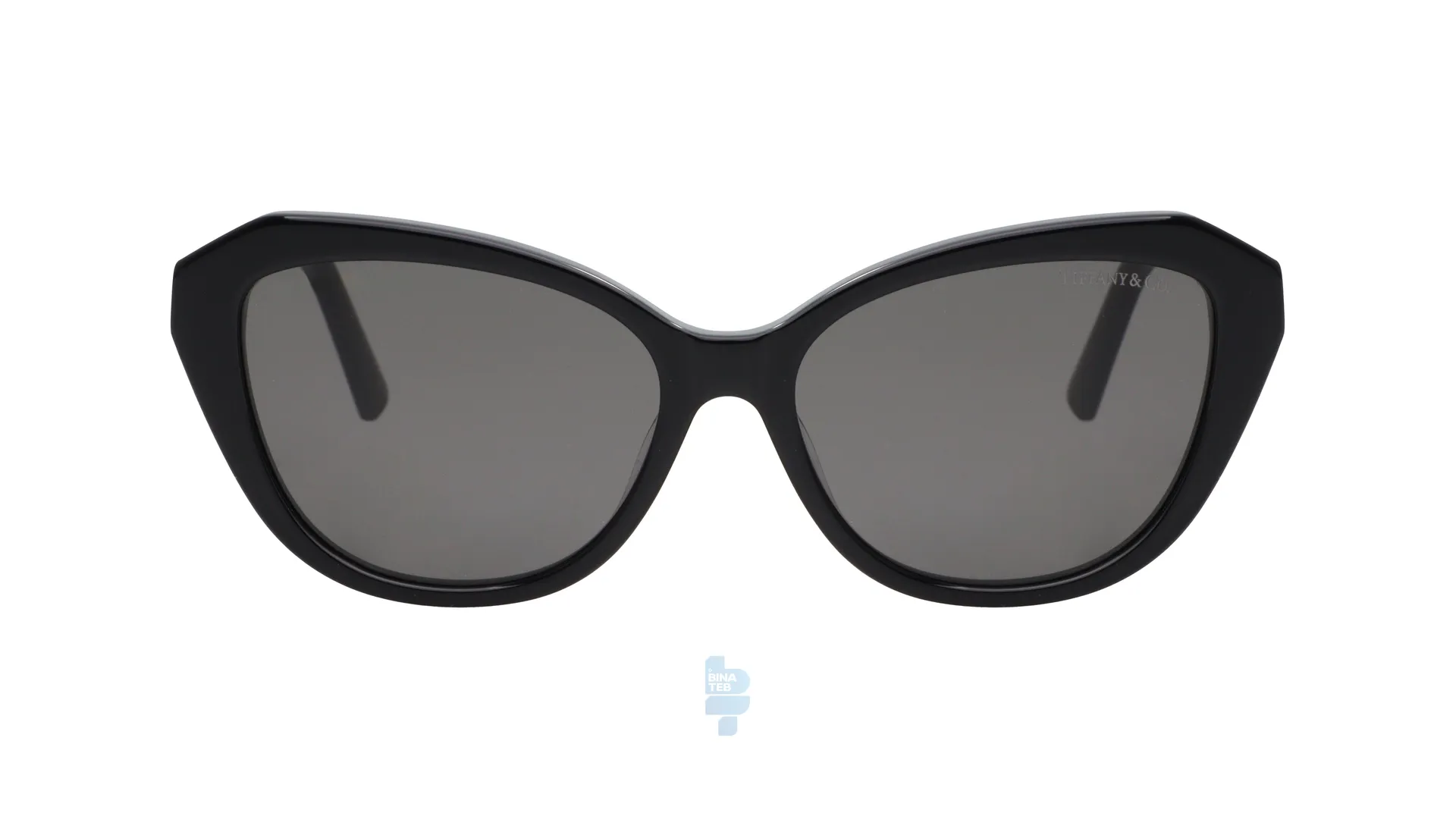 فریم عینک آفتابی TIFFANI&CO زنانه با شکل گوشه دار به رنگ مشکی و کد TF-2241B