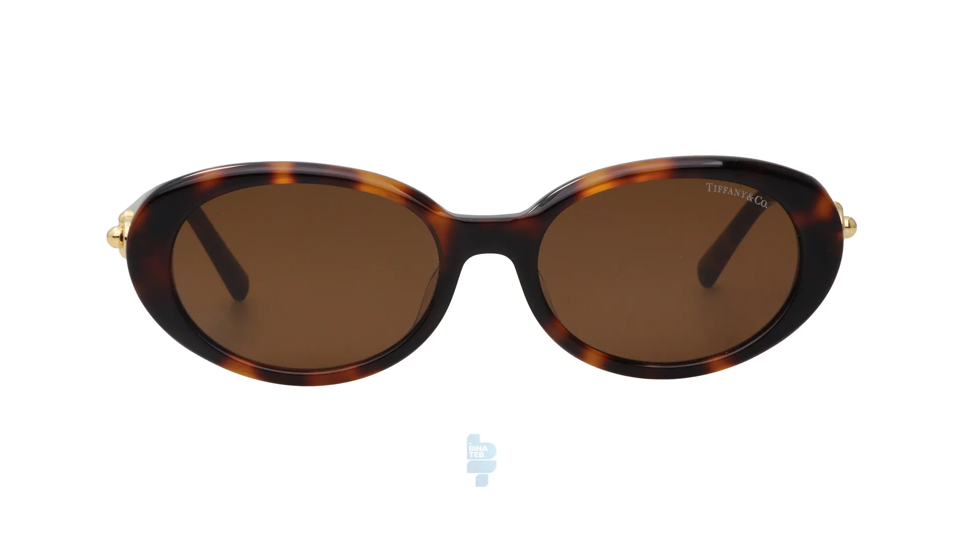 فریم عینک آفتابی TIFFANI&CO زنانه با شکل مستطیل به رنگ قهوه ای و کد TF-4242D