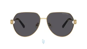 فریم عینک آفتابی TIFFANI&CO مردانه با شکل تخم مرغی به رنگ مشکی و کد TF-5005