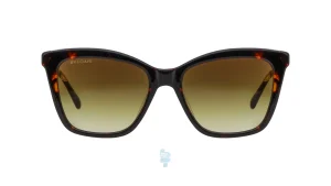 فریم عینک آفتابی BVLGARI زنانه با شکل گوشه دار به رنگ قهوه ای و کد BV-8257