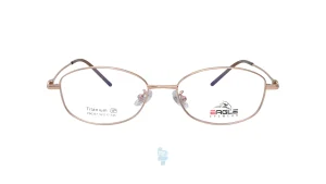 فریم عینک طبی Eagle زنانه با شکل مستطیل به رنگ طلایی و کد EG-P90357