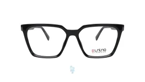 فریم عینک طبی Elnino زنانه با شکل گوشه دار به رنگ مشکی و کد E-CK52613