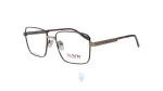 فریم عینک طبی Elnino مردانه با شکل مستطیل به رنگ قهوه ای و کد E-CK25091