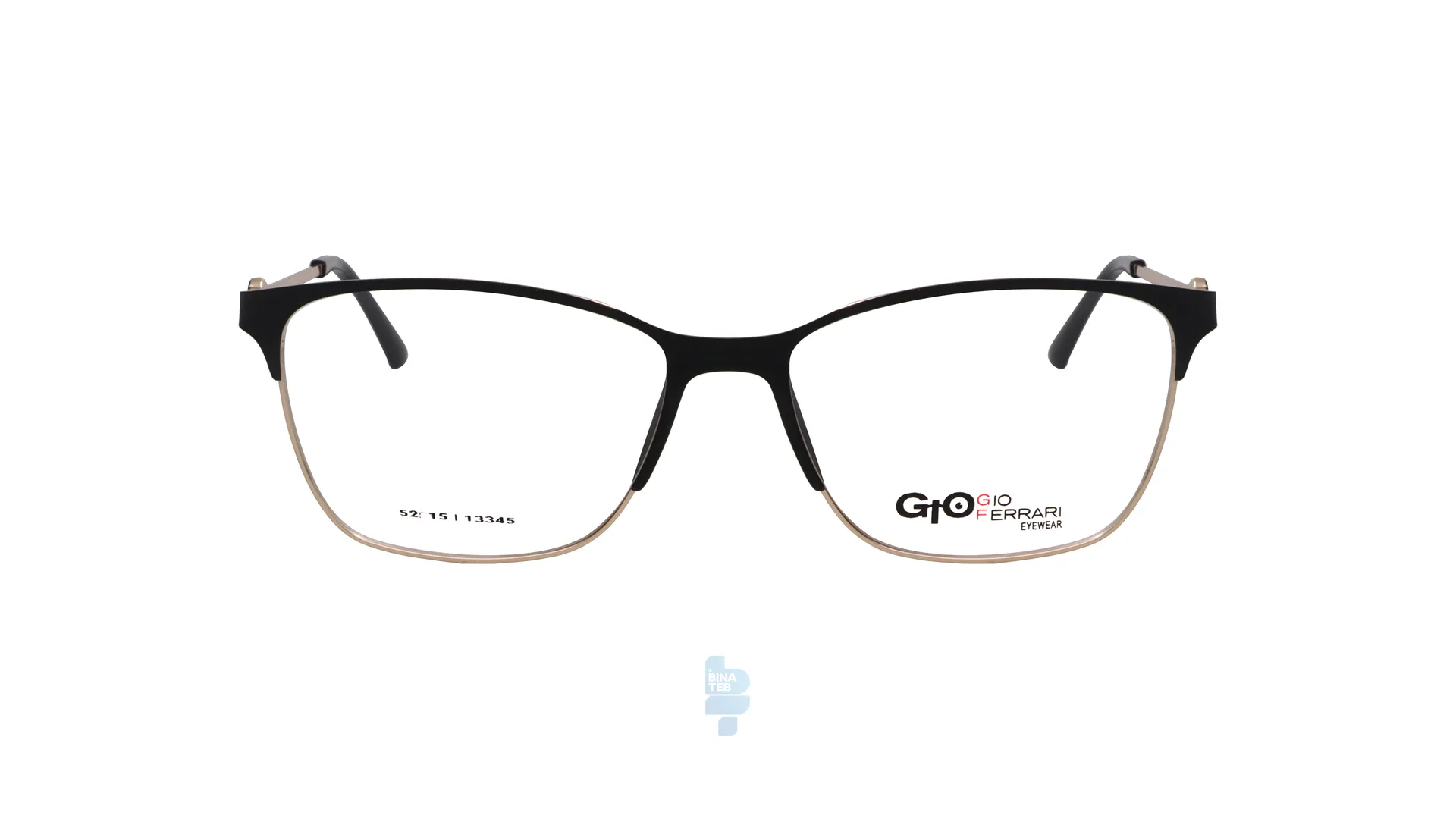 فریم عینک طبی Gioferrari زنانه با شکل مستطیل به رنگ مشکی و کد G-5591