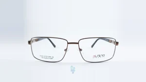 فریم عینک طبی Elnino مردانه با شکل مستطیل به رنگ قهوه ای و کد E-Z0024