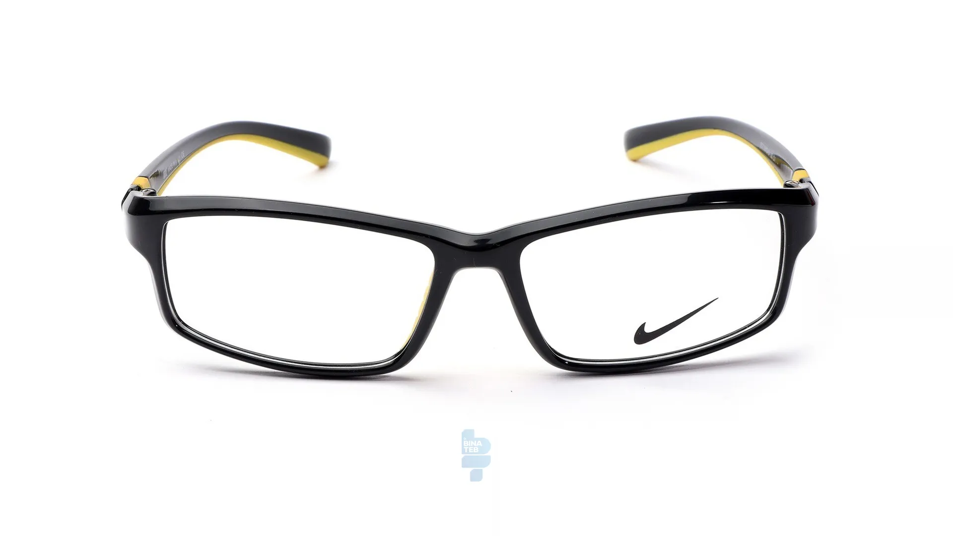 فریم عینک طبی NIKE مردانه با شکل مستطیل به رنگ زرد و کد L-007