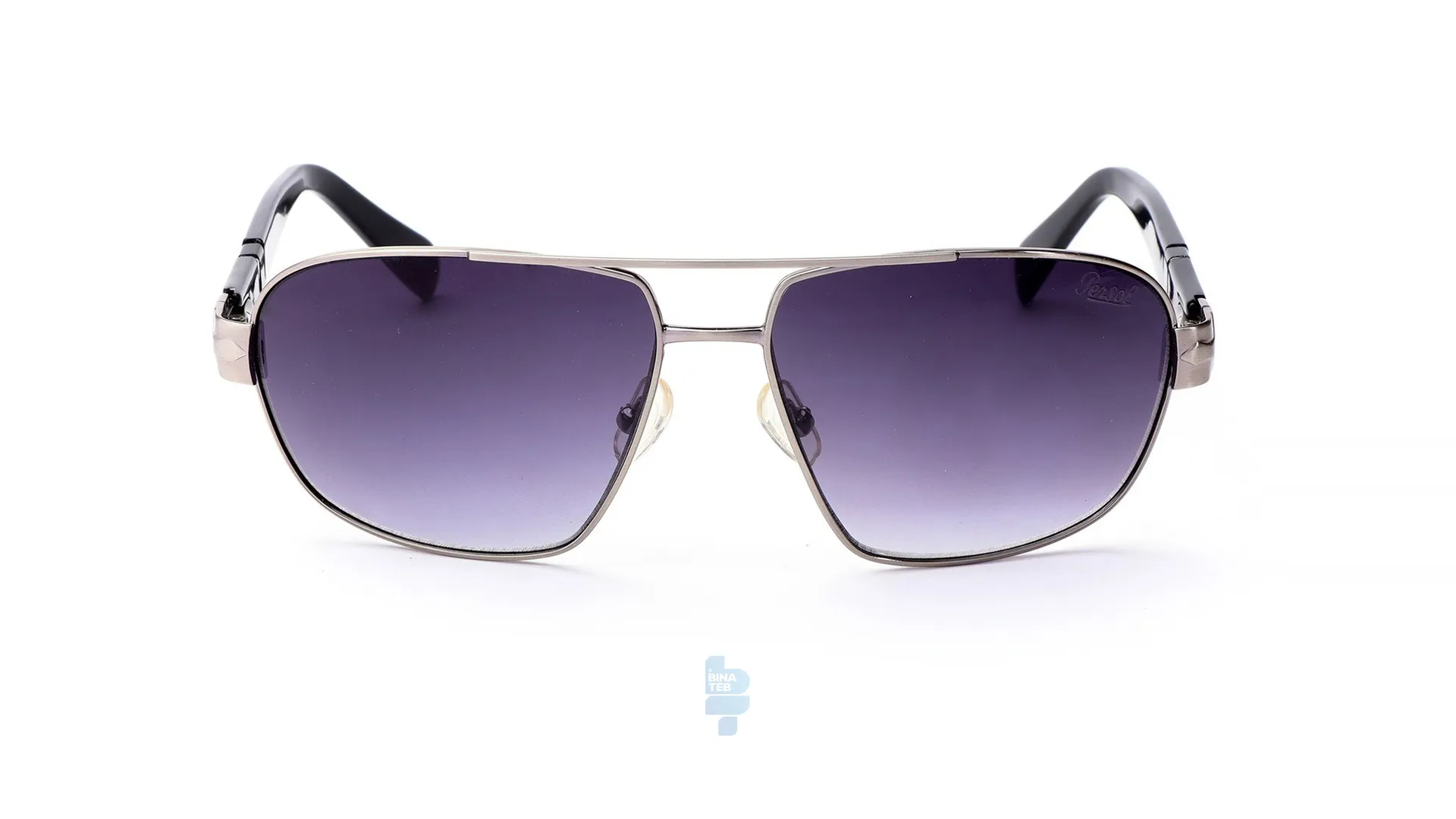 فریم عینک آفتابی PERSOL مردانه با شکل تخم مرغی به رنگ آبی و کد PER-2621-V