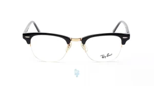 فریم عینک طبی RAYBAN مردانه با شکل کلاب مستر به رنگ طلایی و کد RB-5201S