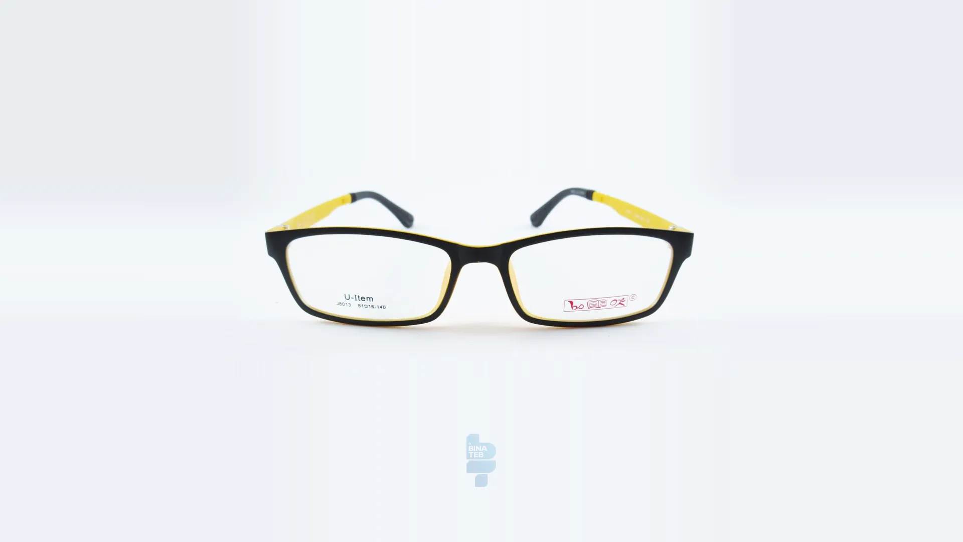 فریم عینک طبی BOOK مردانه, زنانه با شکل مستطیل به رنگ مشکی و کد BO-B8013