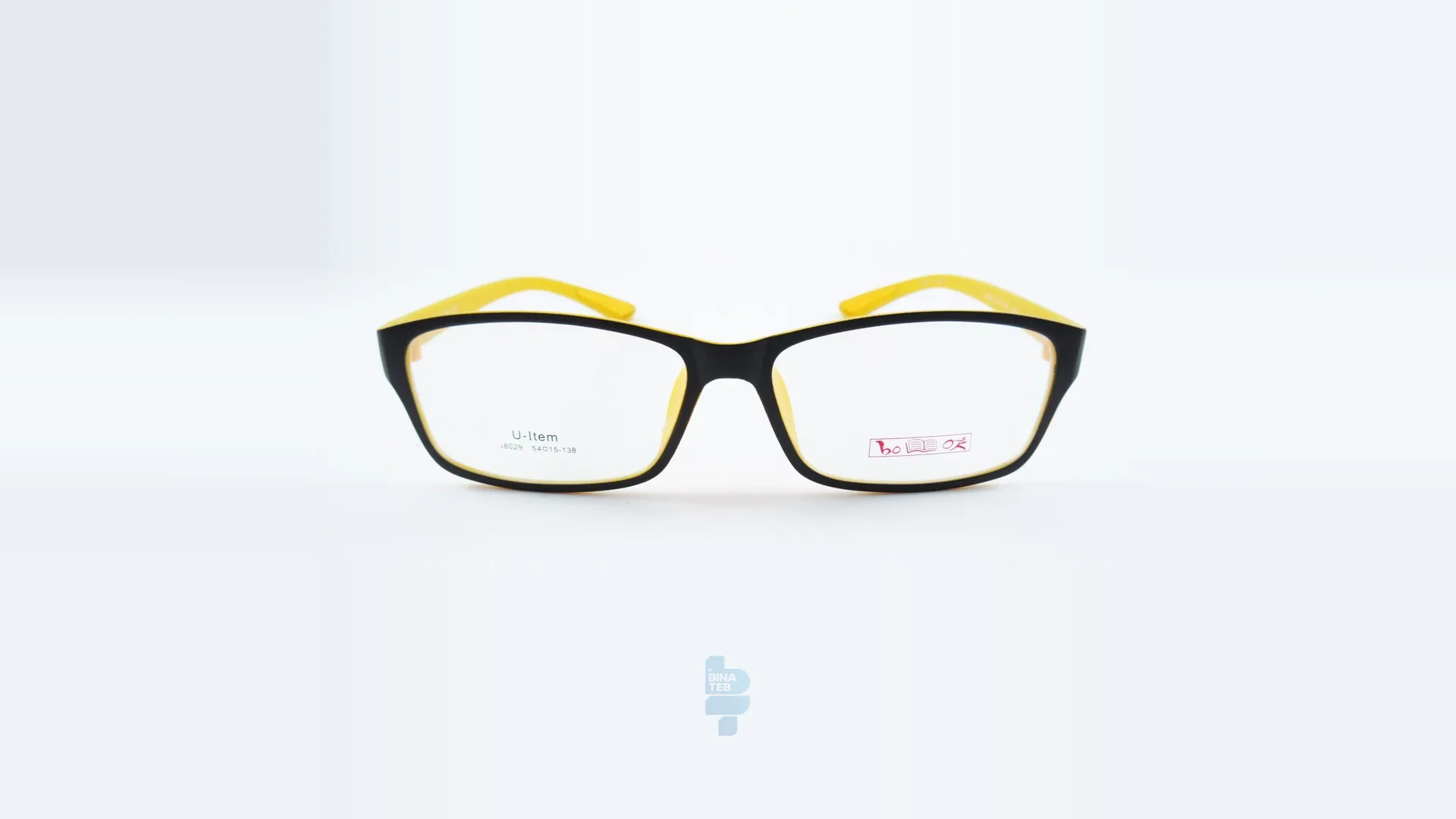 فریم عینک طبی BOOK مردانه, زنانه با شکل مستطیل به رنگ مشکی و کد BO-B8029