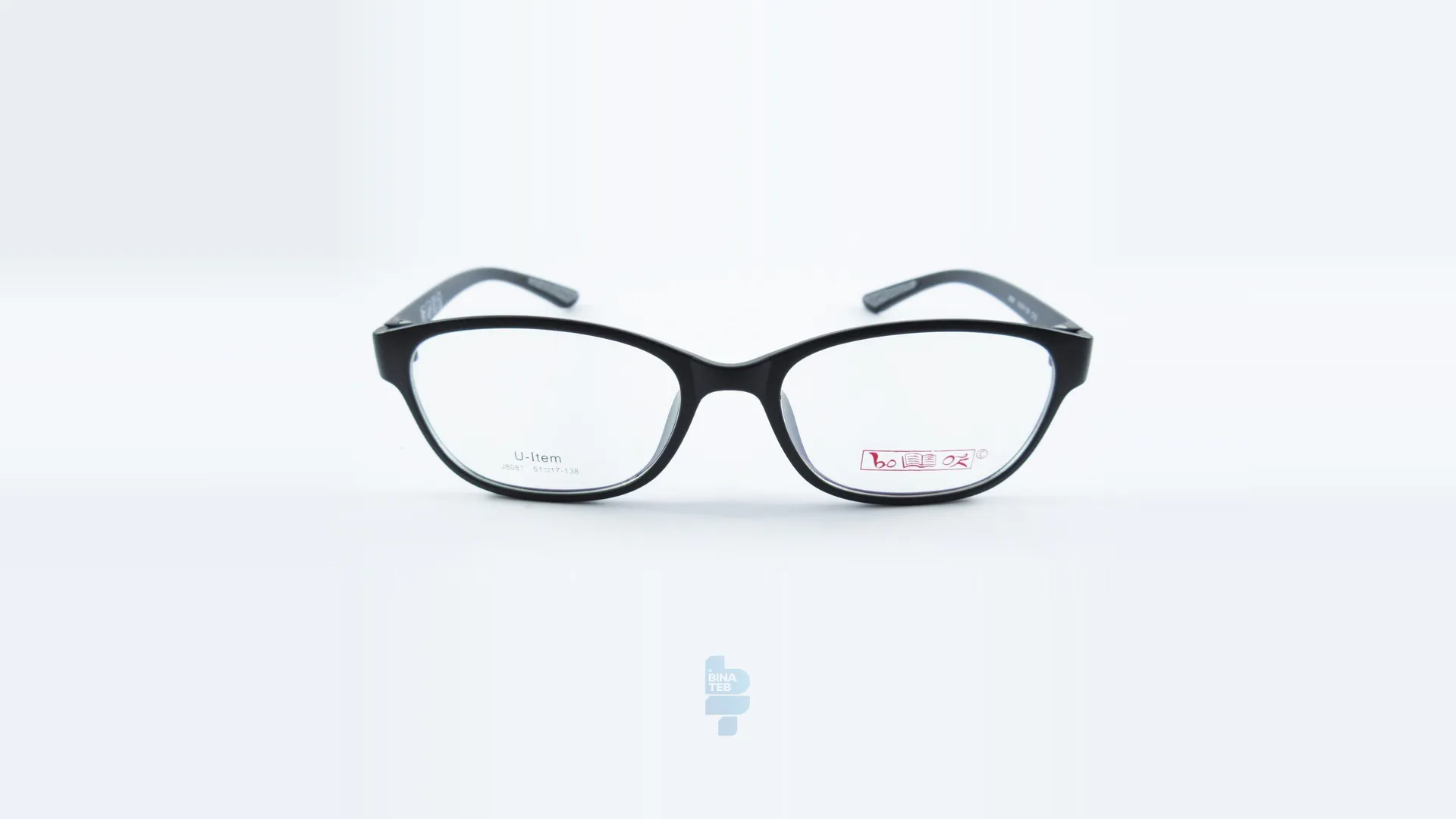 فریم عینک طبی BOOK مردانه, زنانه با شکل مستطیل به رنگ مشکی و کد BO-B8081