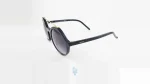 فریم عینک آفتابی GUCCI زنانه با شکل گرد به رنگ مشکی و کد GCC-GC-3602s