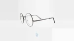 فریم عینک طبی SMART مردانه با شکل گرد به رنگ قهوه ای و کد L-002