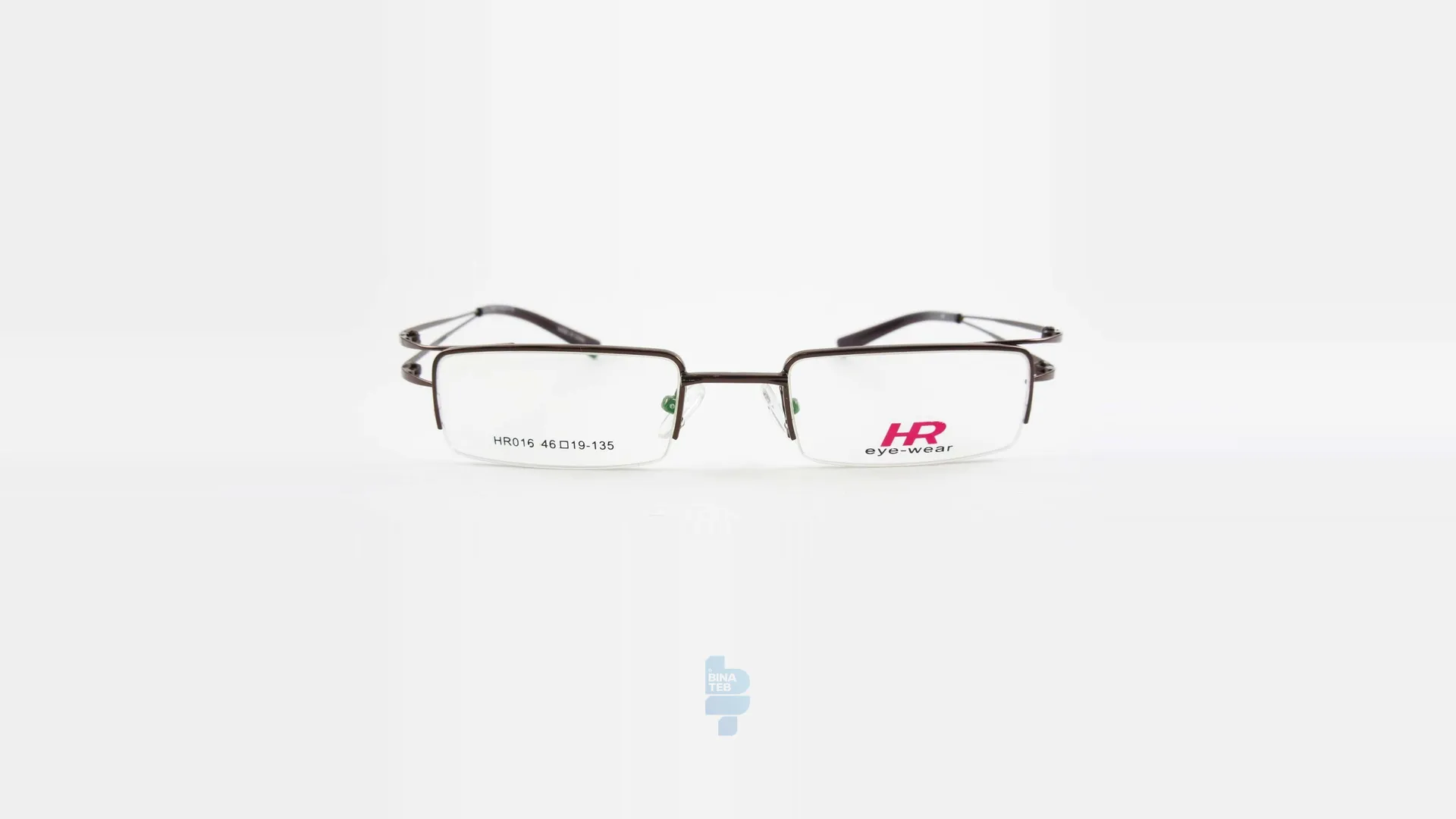 فریم عینک طبی HR زنانه با شکل مستطیل به رنگ قهوه ای و کد L-016