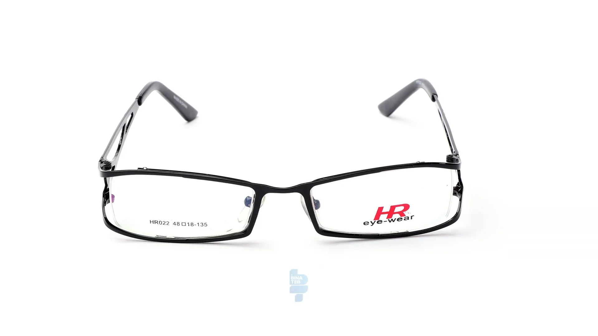 5217-1 فریم عینک طبی HR زنانه با شکل مستطیل به رنگ مشکی و کد L-HR022