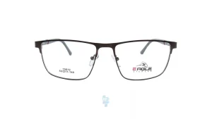 فریم عینک طبی Eagle مردانه با شکل مستطیل به رنگ قهوه ای و کد EG-15012