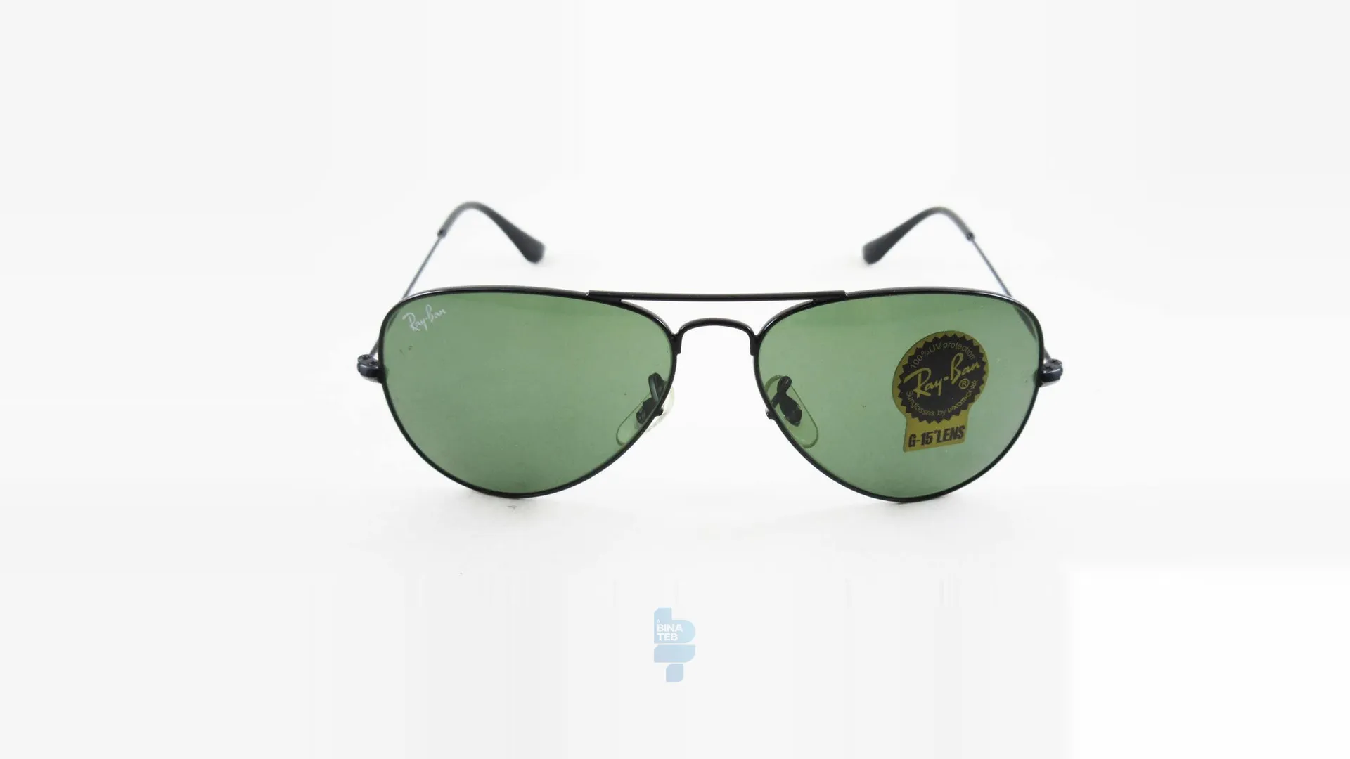 فریم عینک آفتابی RAYBAN مردانه با شکل تخم مرغی به رنگ مشکی و کد RB-3025L