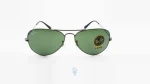 فریم عینک آفتابی RAYBAN مردانه با شکل تخم مرغی به رنگ نوک مدادی و کد RB-3025L