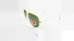 فریم عینک آفتابی RAYBAN مردانه با شکل تخم مرغی به رنگ طلایی و کد RB-3025UVL