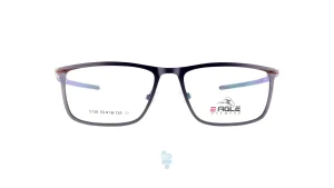 فریم عینک طبی Eagle مردانه با شکل مستطیل به رنگ نوک مدادی و کد EG-5138